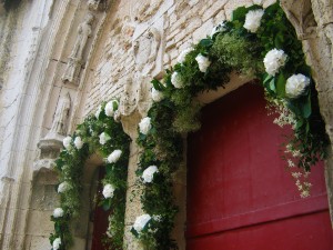 Mariage religieux vert-blanc02